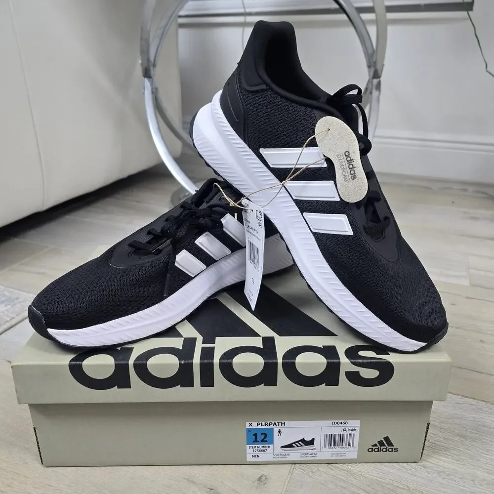 Size 12- adidas X_PLRPATH Black White